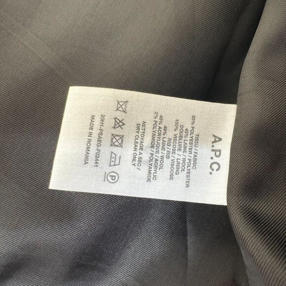 A.P.C. Black and Grey Houndstooth Laurel Jacket - Picture 3 of 8